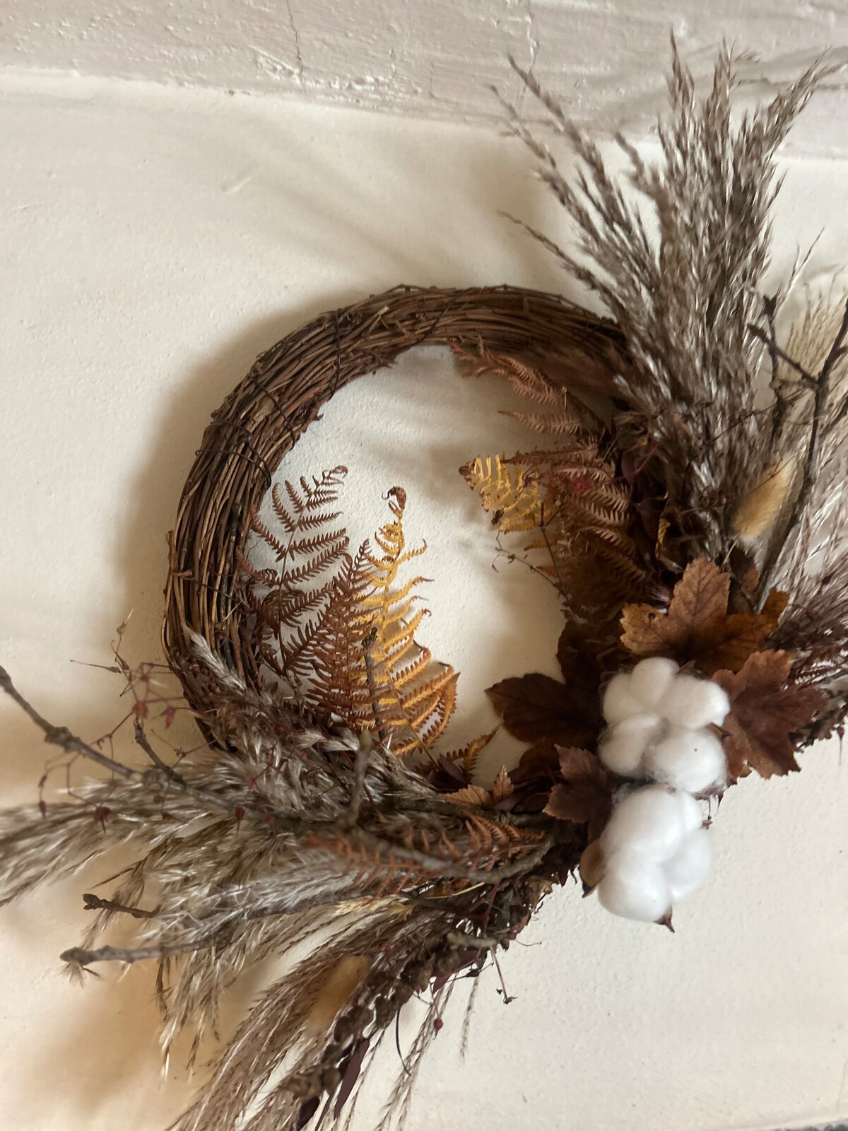 Dried wreath making