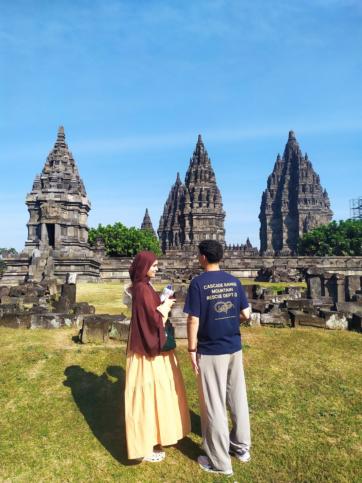 Prambanan and Borobudur the magnificent temples.
