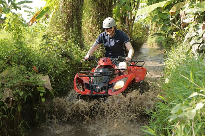 Ubud: Mlima Batur, Pikipiki ya ATV Quad, Matope Meusi na Chemchemi ya Maji Moto
