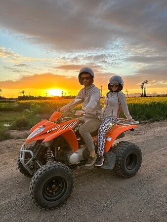 Quad biking in the Palm Grove Desert