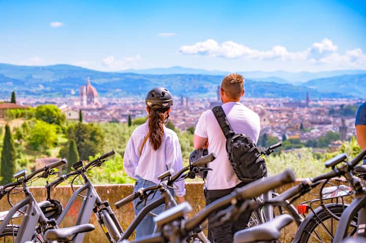Ekskursija el. dviračiais po Kjantį su pietumis ir vyno degustacija