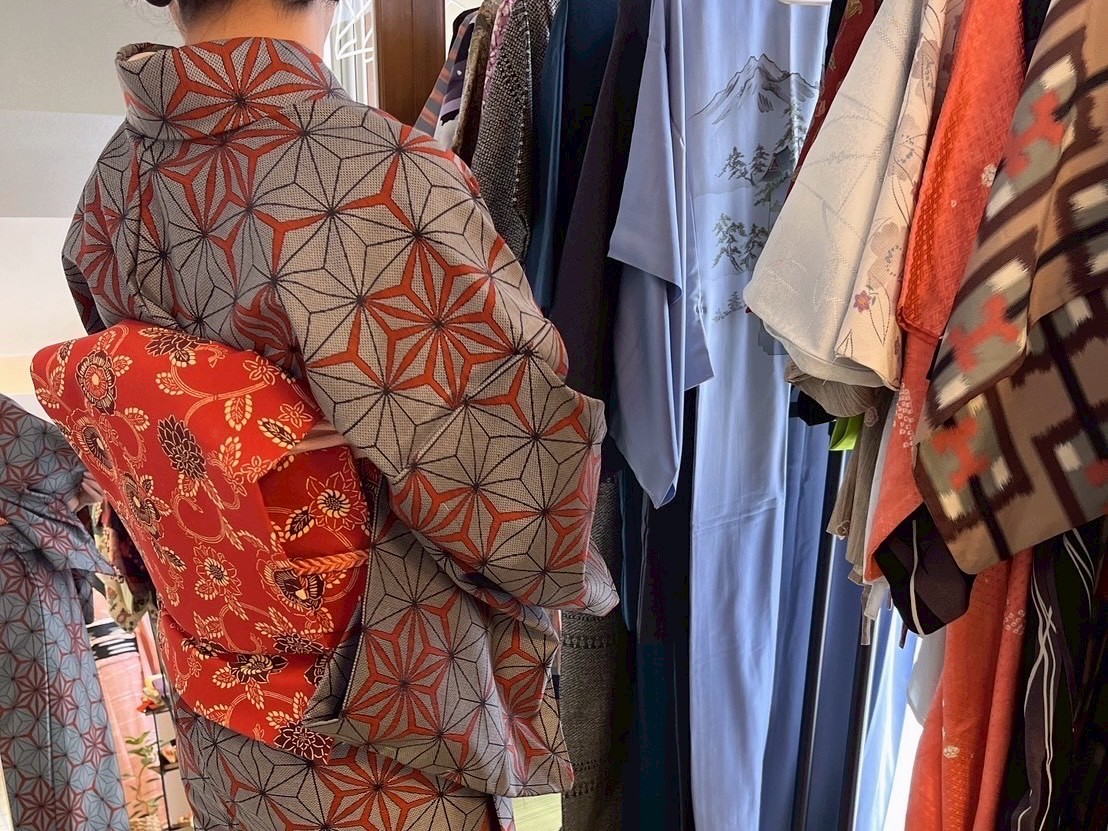 Matcha in Kimono at Castle of Shogun Ieyasu