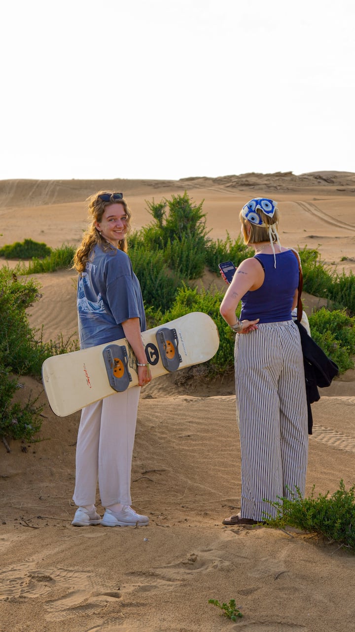 Sunset Sandboarding & Bonfire Experience