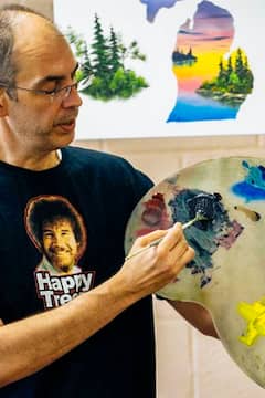 Paint like Bob Ross with Certified Instructor Ted