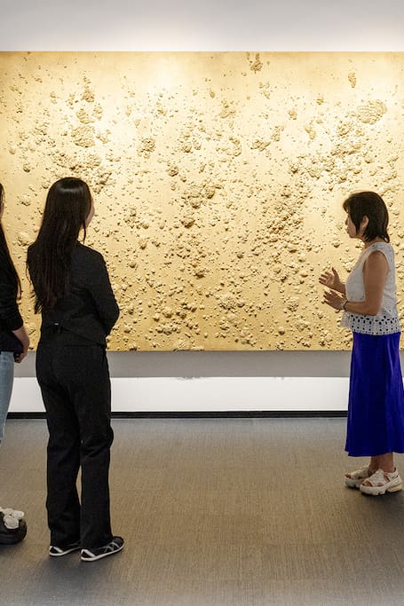 After hours at Ueshima Museum with its curator