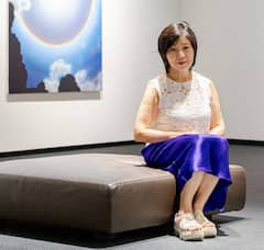 After hours at Ueshima Museum with its curator