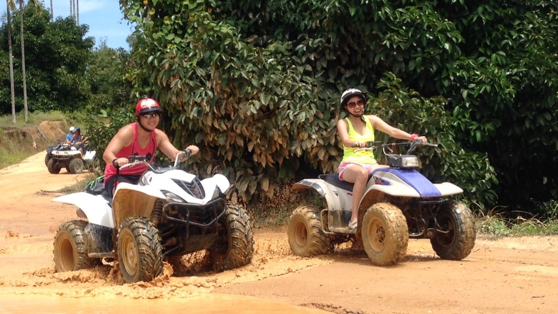 Ride Samui X-Quad trails & hidden waterfall by Atv