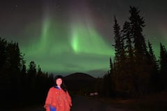 En busca de la aurora boreal en el Yukón