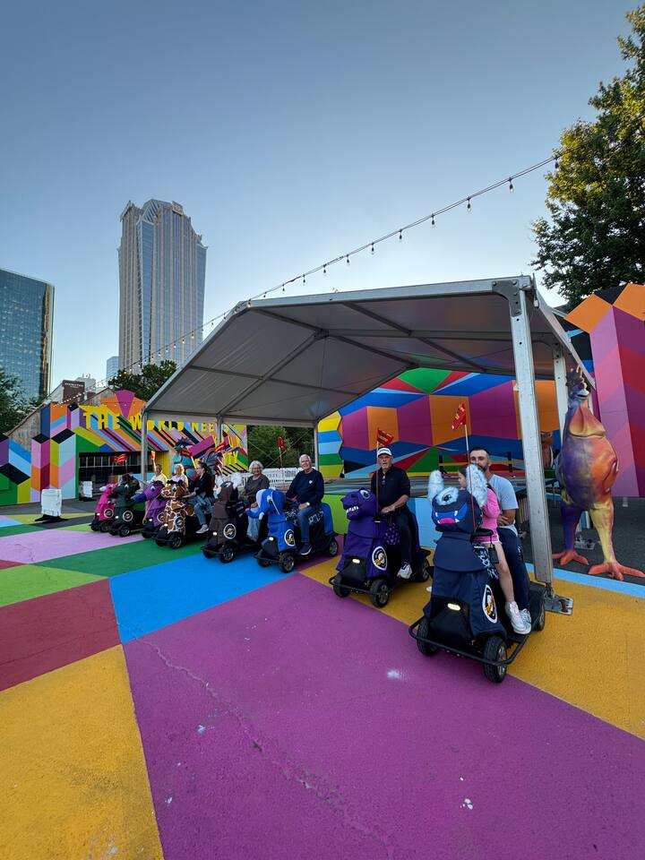 შარლოტის პანორამა და ქუჩები: ელექტროველოსიპედებით