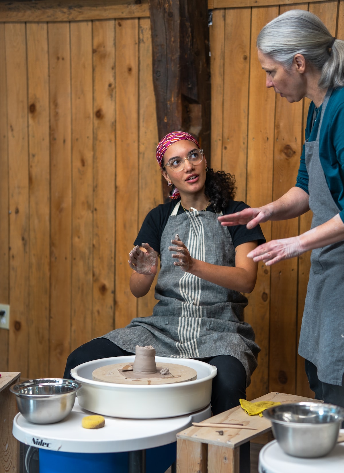 Make Pottery on the Wheel in a Heritage Studio