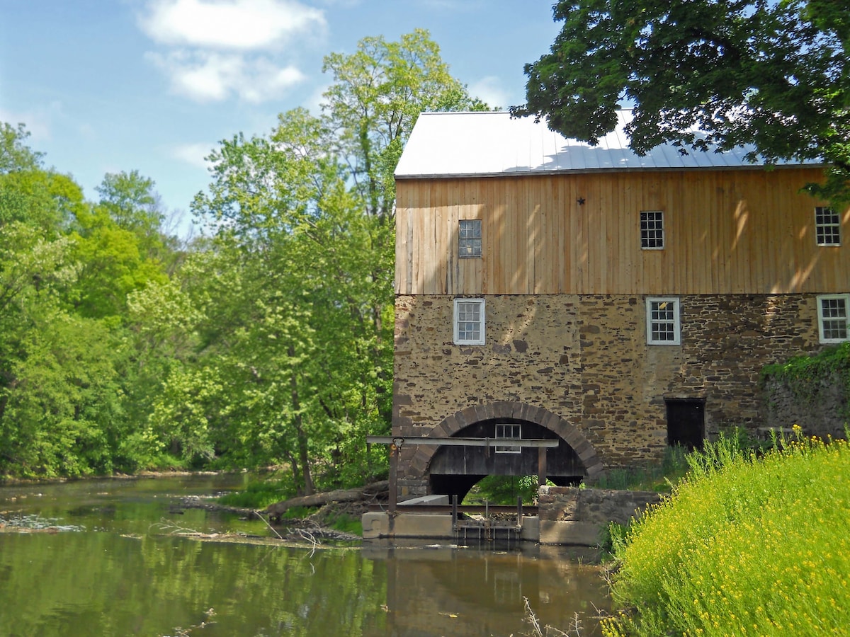 Tour an authentic operating antique grist mill