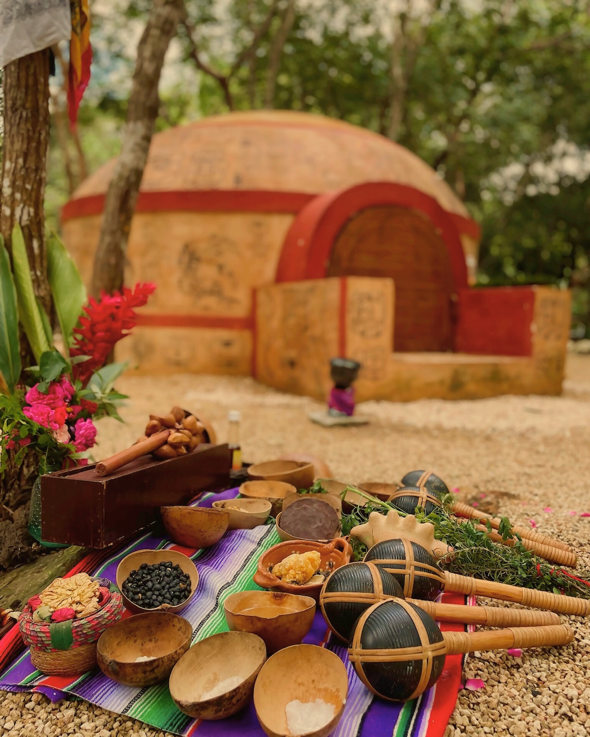 Mayan Temazcal in the Valladolid Jungle