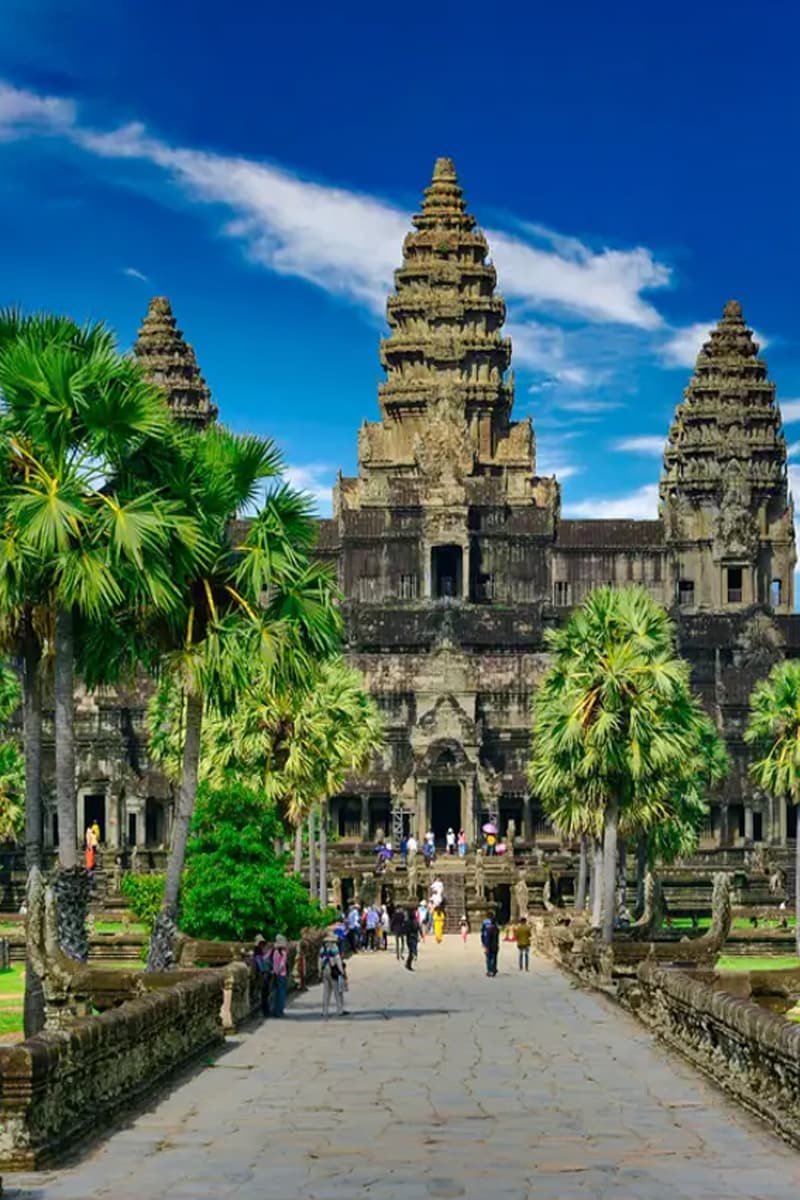 Admire Angkor Wat sunrise