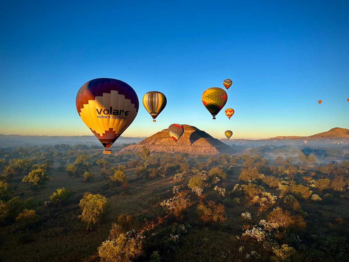 Teotihuacan Balloon experience from Mexico City