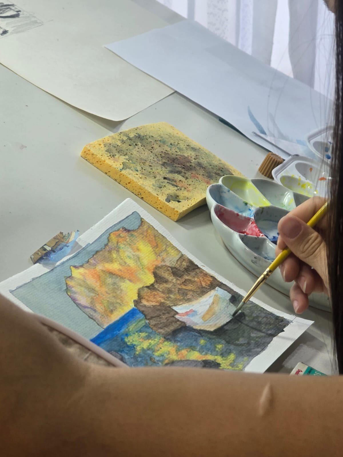 Create watercolor keepsakes with a Bahian artist