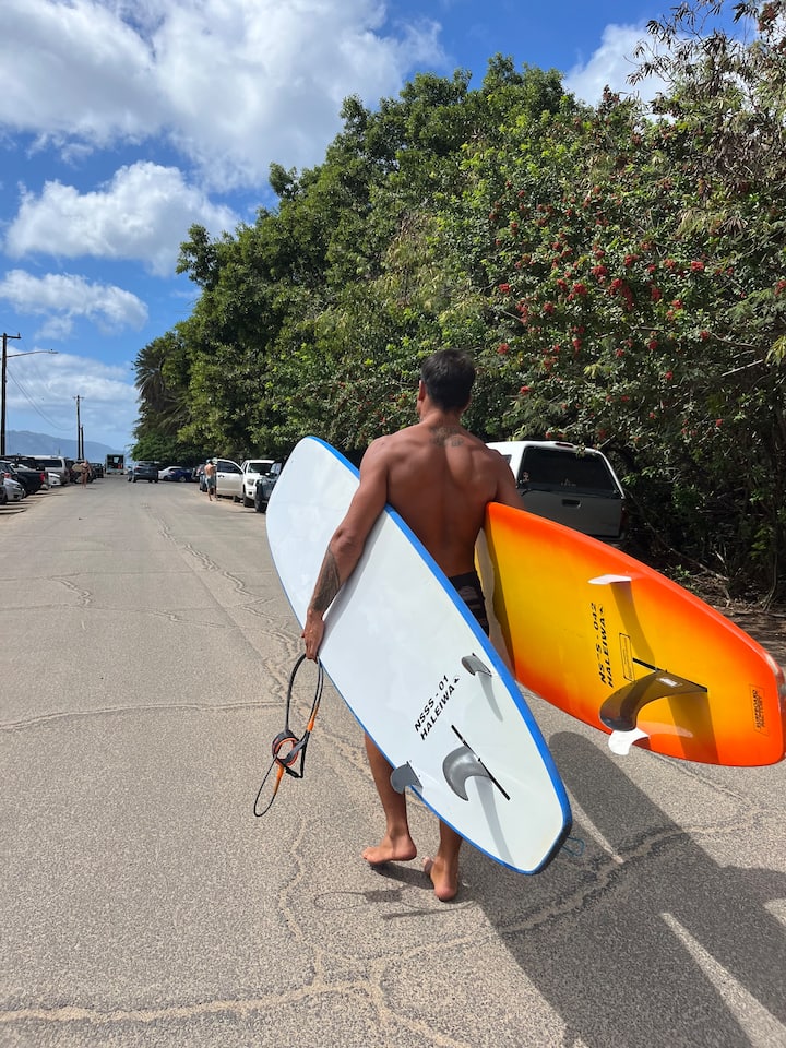 Mafunzo ya kuteleza mawimbini huko Oahu