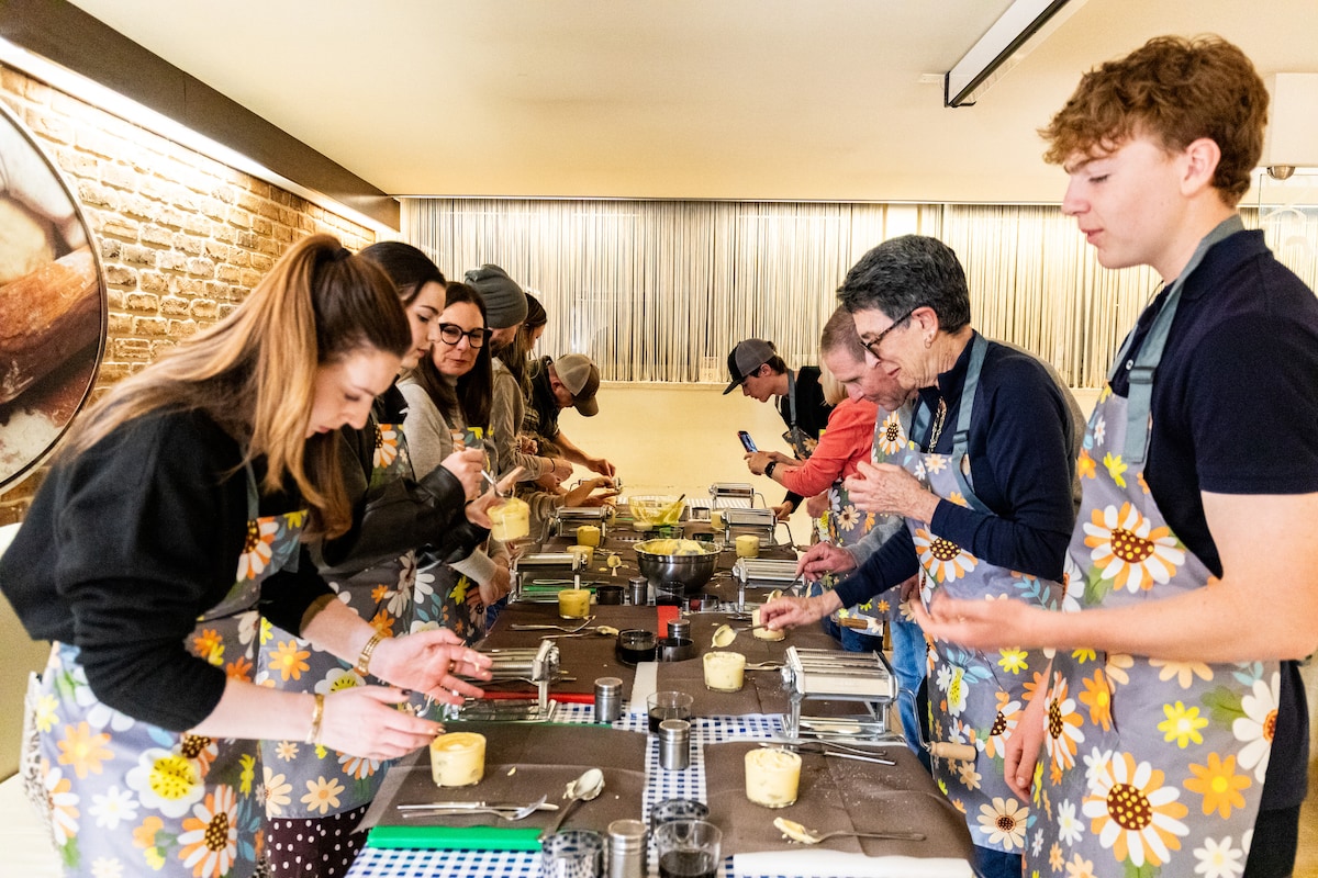 Pasta making class at a local Verona restaurant