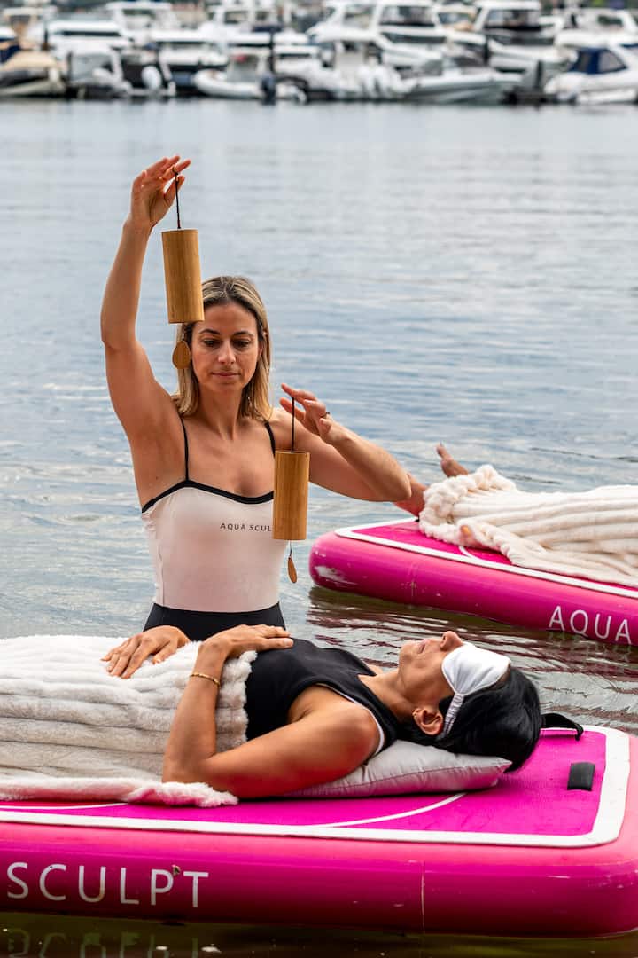 Aqua Sculptでオーシャンサウンドバスを楽しみリラックス