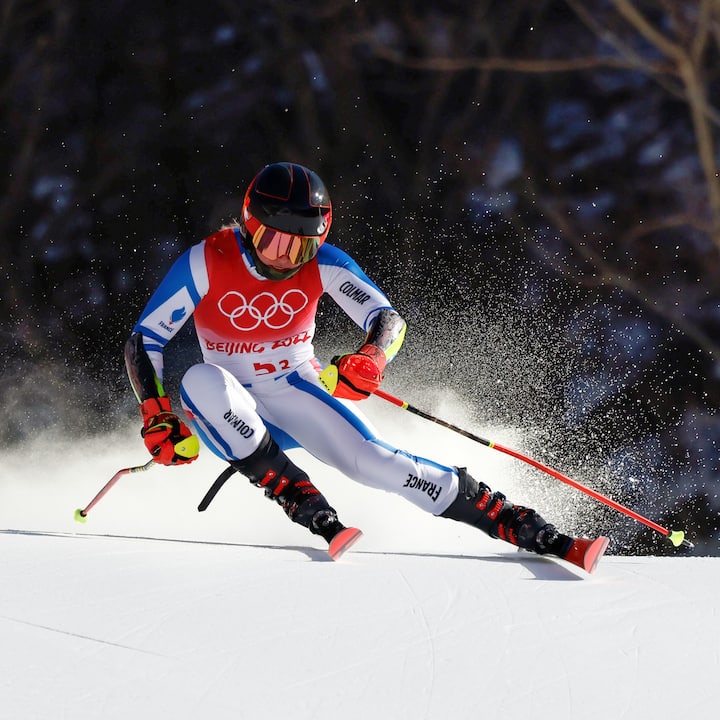 Downhill skiing finals with Olympian Tessa Worley
