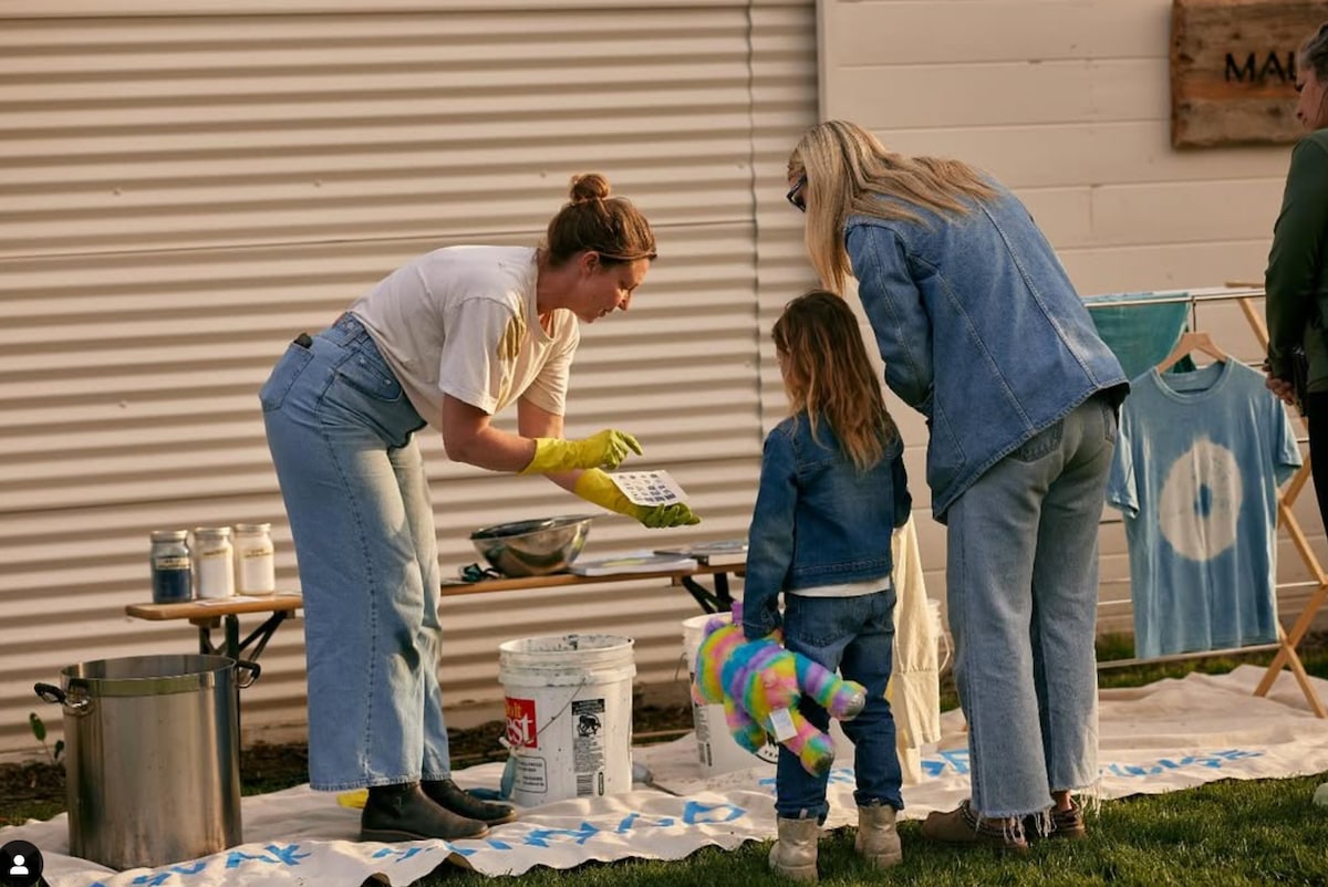 Hand-dye silks with foraged Malibu flowers