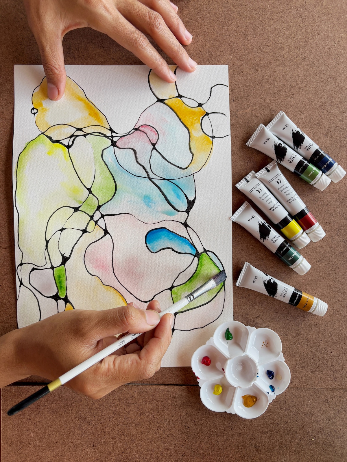 Neurographic lines and sacred Thai art