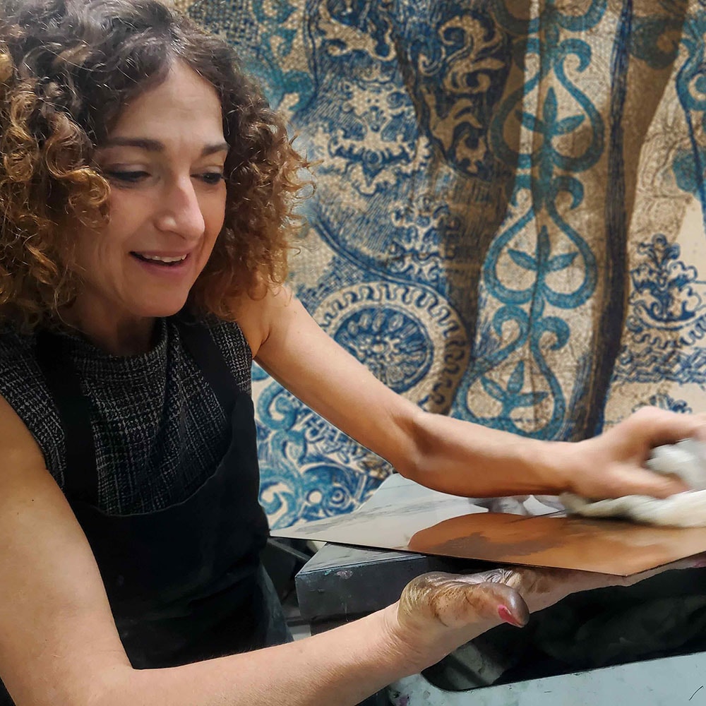 Make your copper engraving and print it