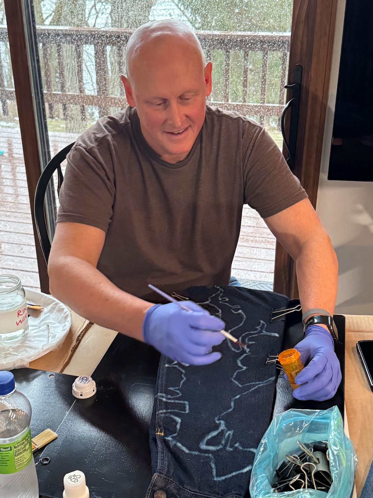 Reborn Jeans Bleach & Acrylic Denim Painting Class