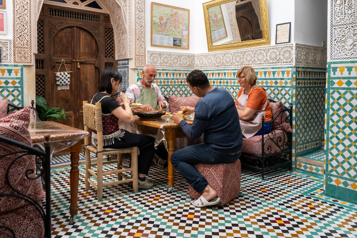 Fez Souk tour & traditional Home Cooking