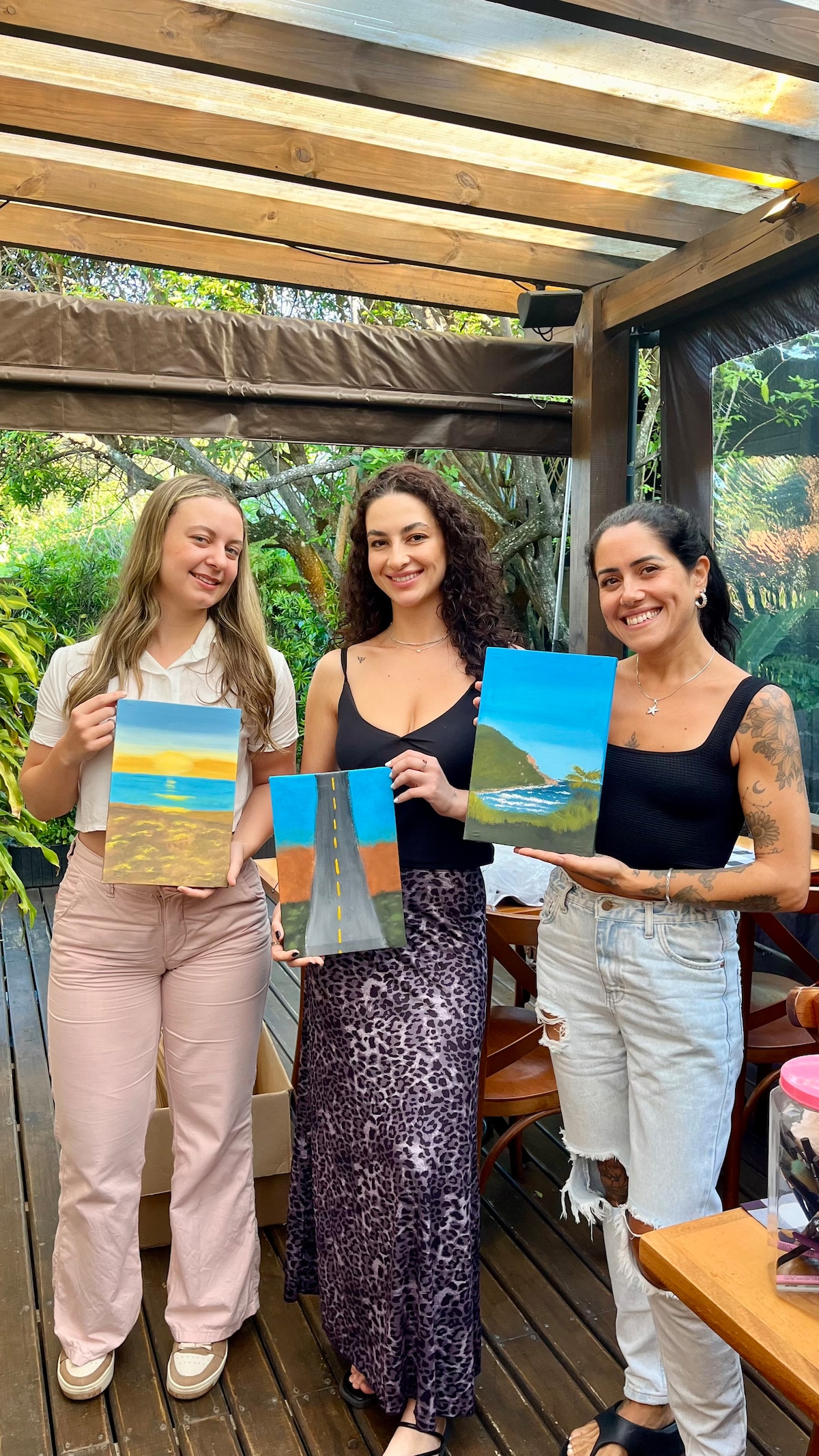 Canvas painting in Praia do Rosa and Garopaba