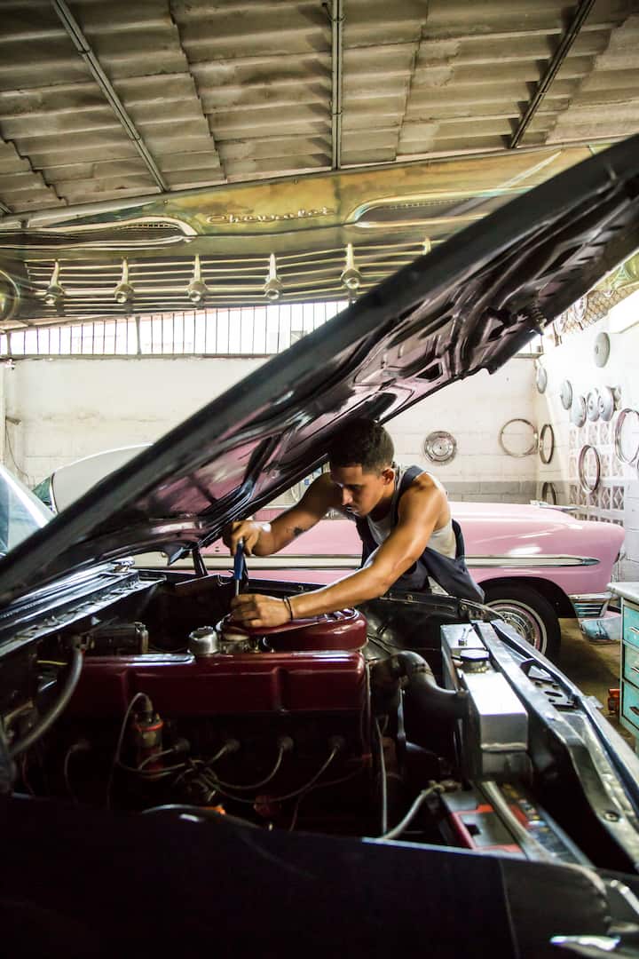 Ride in a restored 1950s Chevrolet