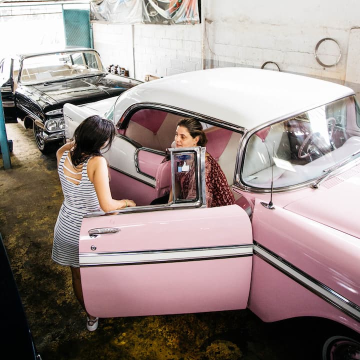 Ride in a restored 1950s Chevrolet