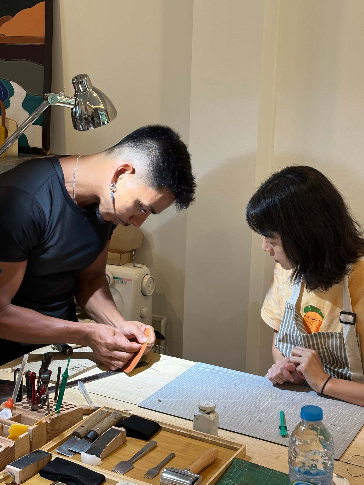 Craft a Leather Zip Pouch with an Embossed Initial