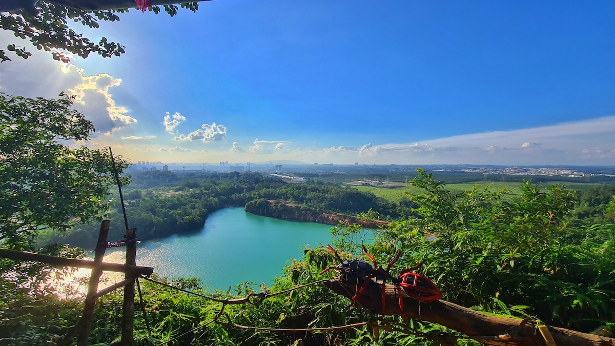 Secret Hike to Hidden Green & Blue Lakes in Johor