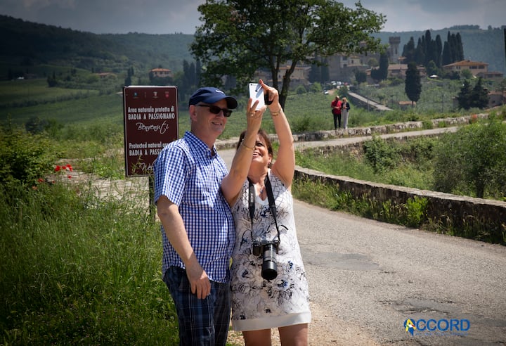 Sunset hike in Chianti from Florence