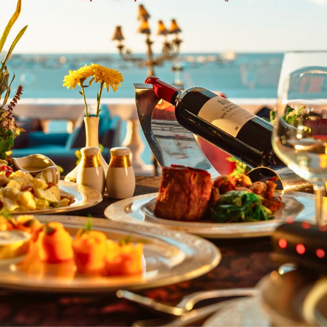 Dine like royalty by the Mediterranean
