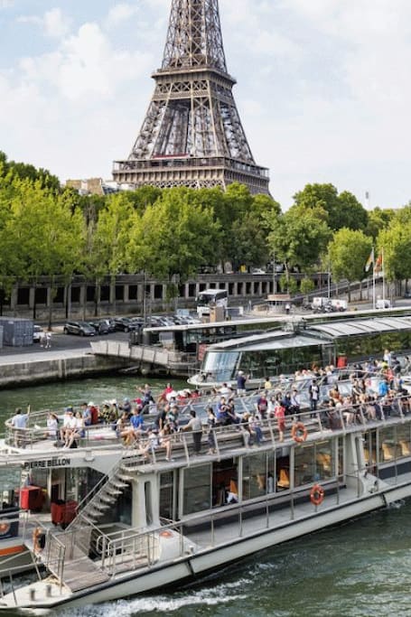 Seine River Cruise departing from the Eiffel Tower