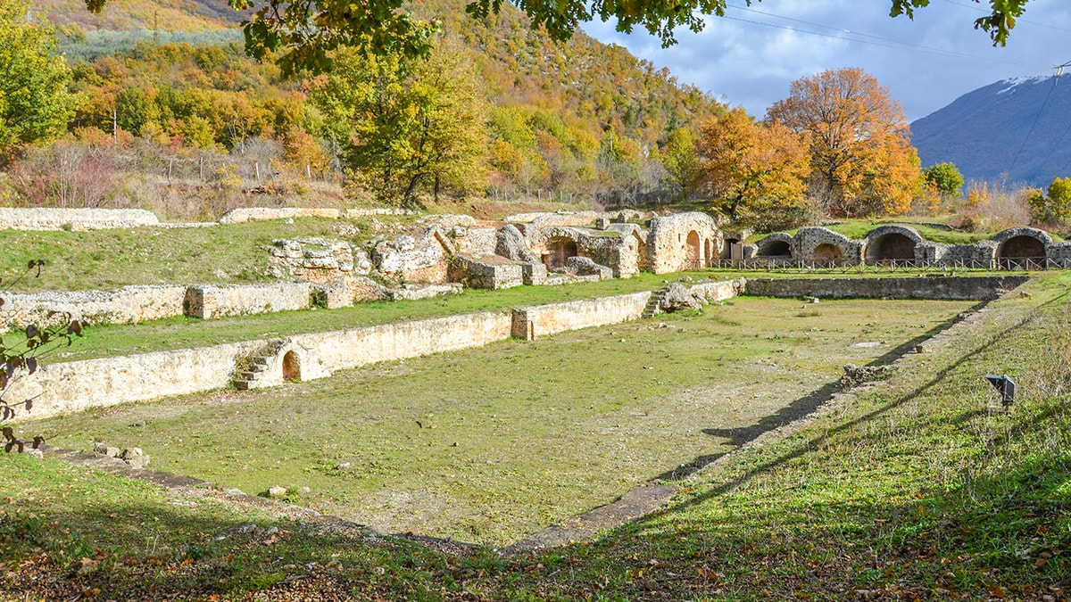 Visit the Baths of Vespasiano