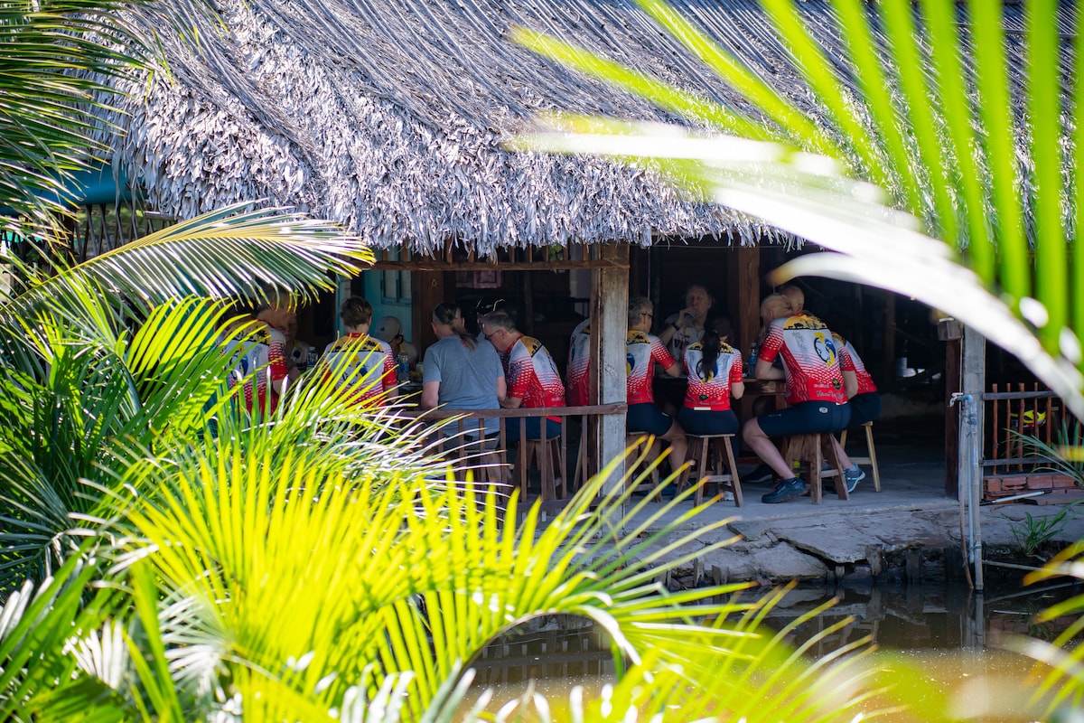 Bike and boat in the Mekong on a full-day trip