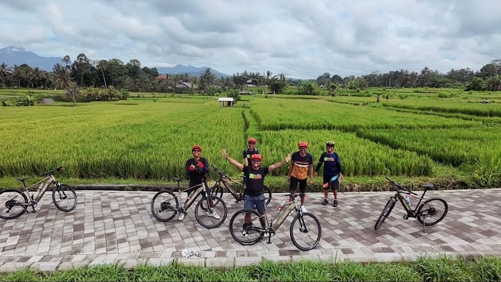 კერძო შუადღის ელექტროველოსიპედით გასეირნება უბუდის დასავლეთით