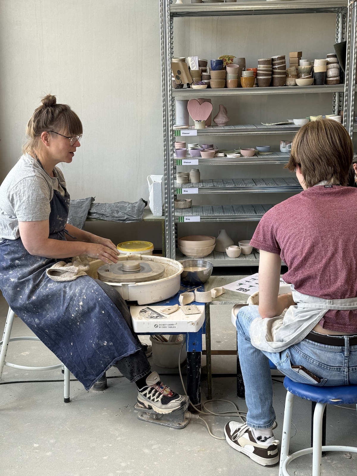 Ceramics workshop in an authentic studio