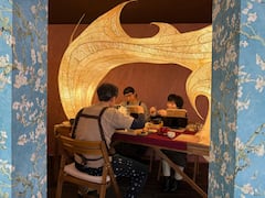 Make your own washi lamp, matcha and sweets, lunch