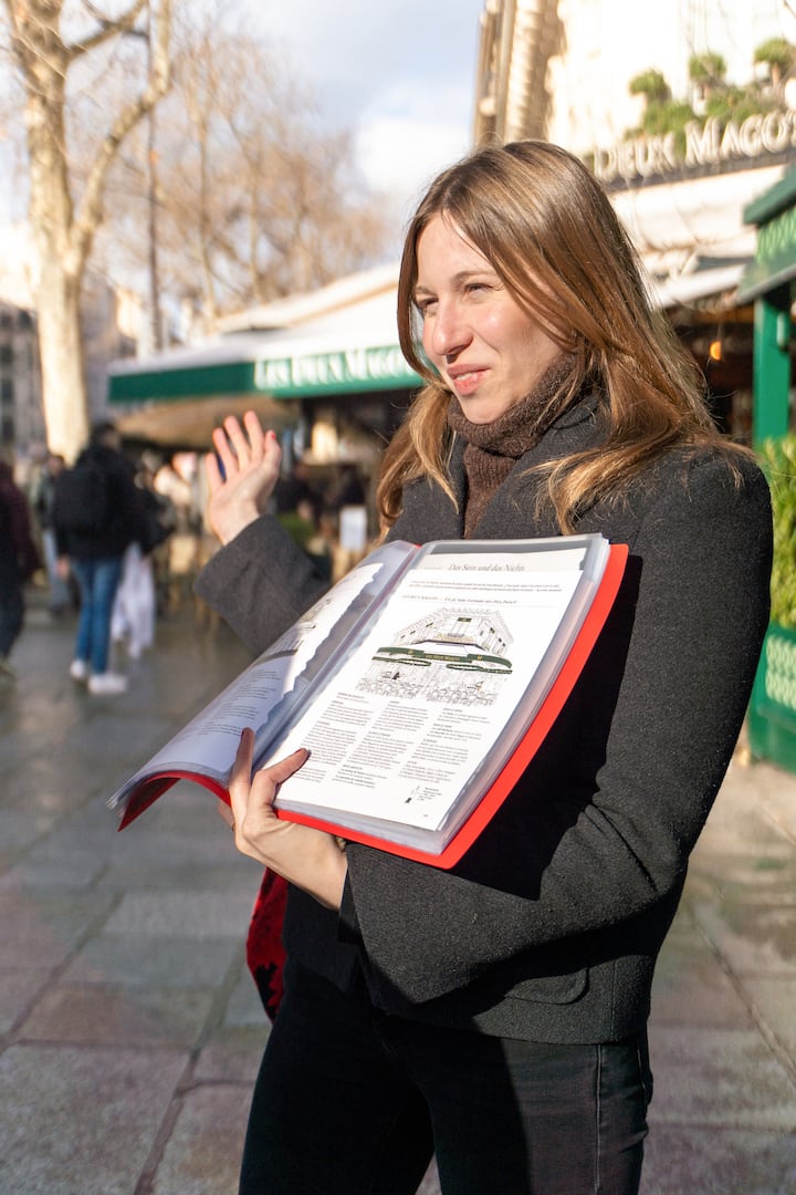 Kvartieri Latin i Parisit me një adhurues letërsie