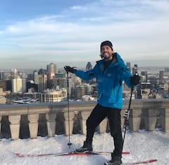 Bežecké lyžovanie na Mount Royal Chalet Lookout