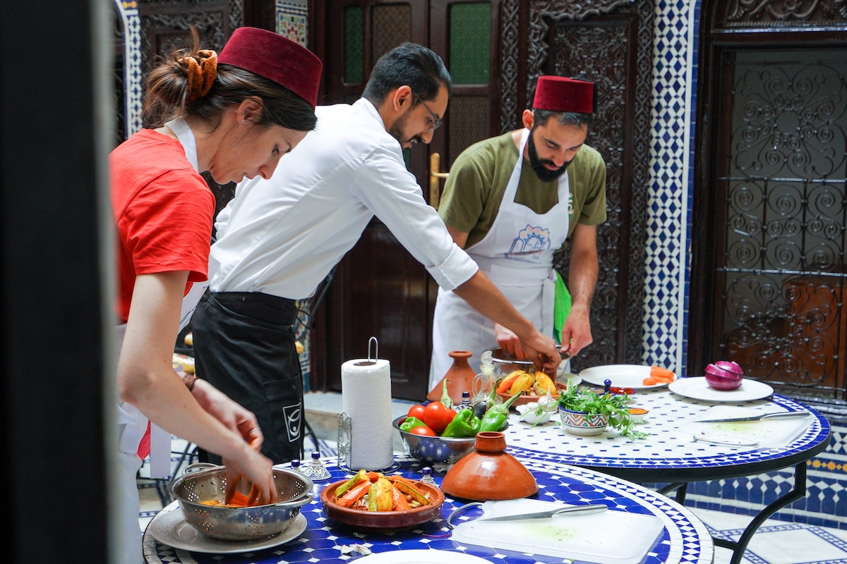 Craft Moroccan flavors with a chef