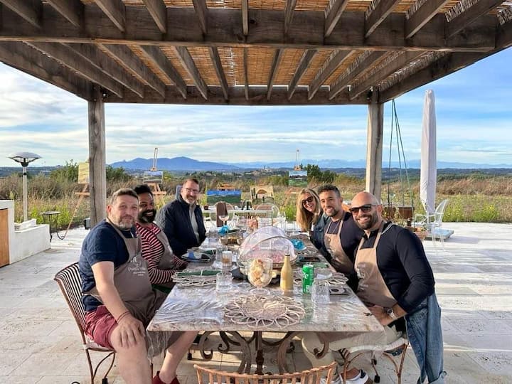 ხატვა და ღვინის დეგუსტაცია ტოსკანას გულში