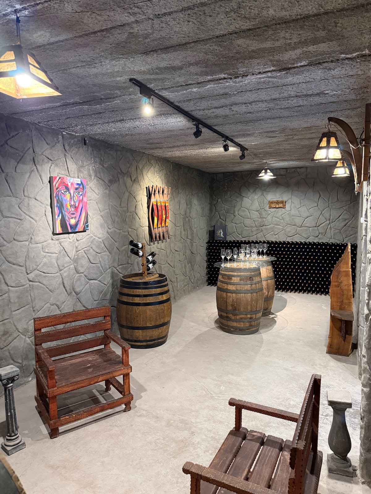 Tasting in an 1880 underground cellar