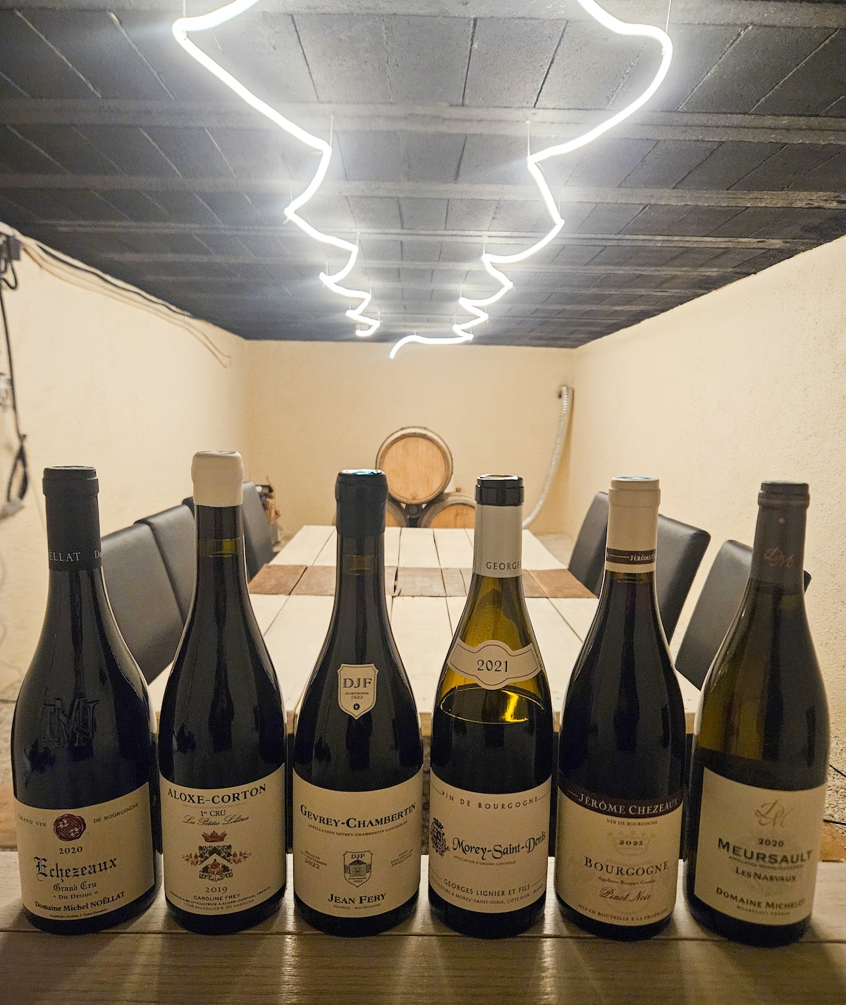 Private tasting of great Burgundy wines