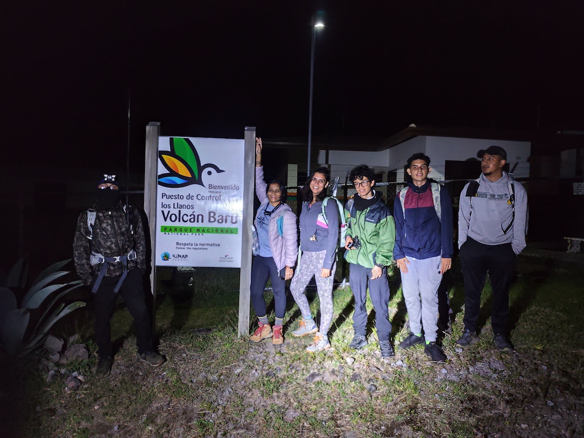 Highest point in Panama Volcan Baru