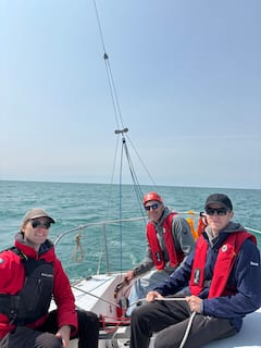 Sailboat ride in Port Stanley, Ontario