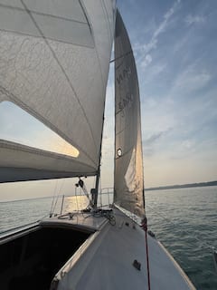 Sailboat ride in Port Stanley, Ontario
